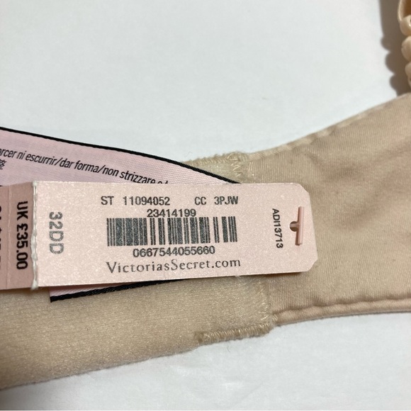 NWT VICTORIA’S SECRET 32DD BBV Unlined Demi Floral Lace Underwire Bra - Picture 12 of 13